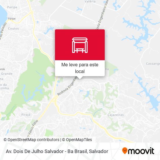 Av. Dois De Julho Salvador - Ba Brasil mapa