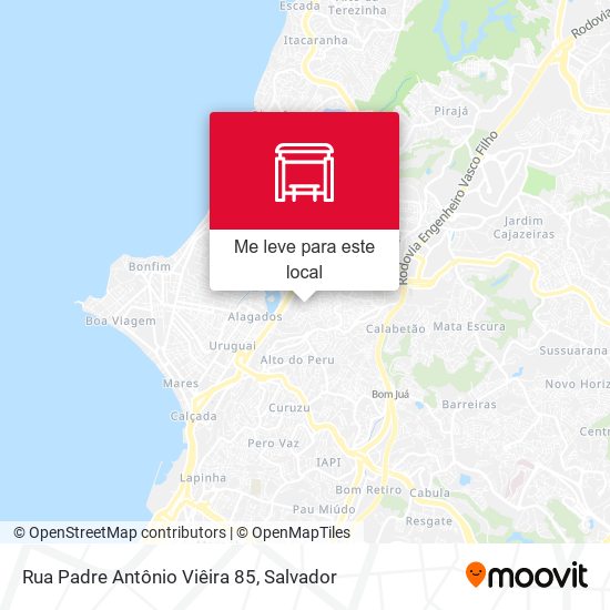 Rua Padre Antônio Viêira 85 mapa