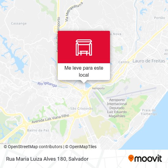 Rua Maria Luiza Alves 180 mapa
