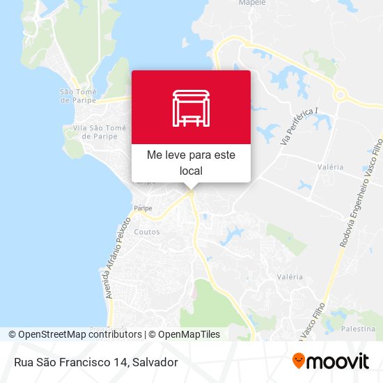 Rua São Francisco 14 mapa