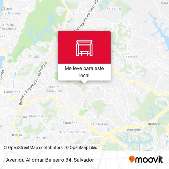 Avenida Aliomar Baleeiro 34 mapa