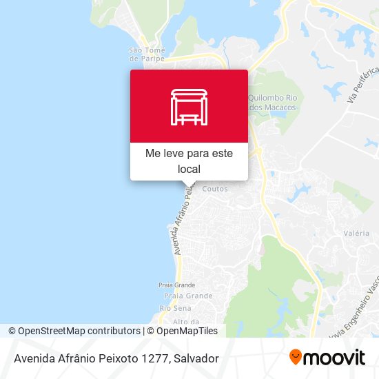 Avenida Afrânio Peixoto 1277 mapa