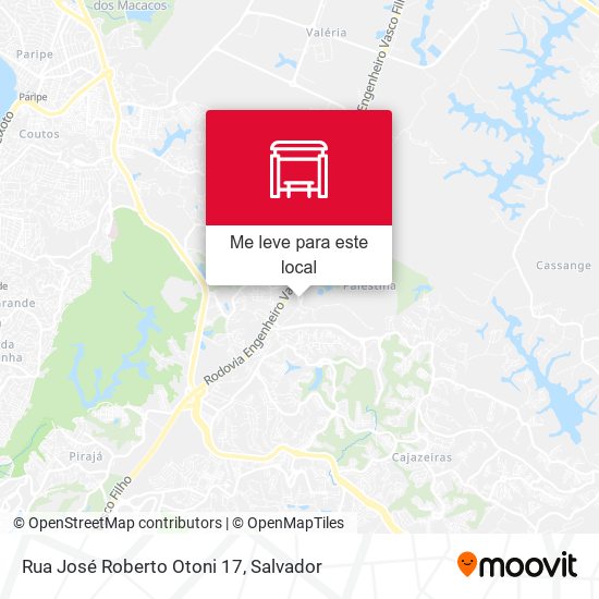 Rua José Roberto Otoni 17 mapa