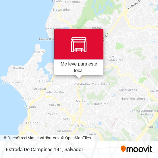 Estrada De Campinas 141 mapa