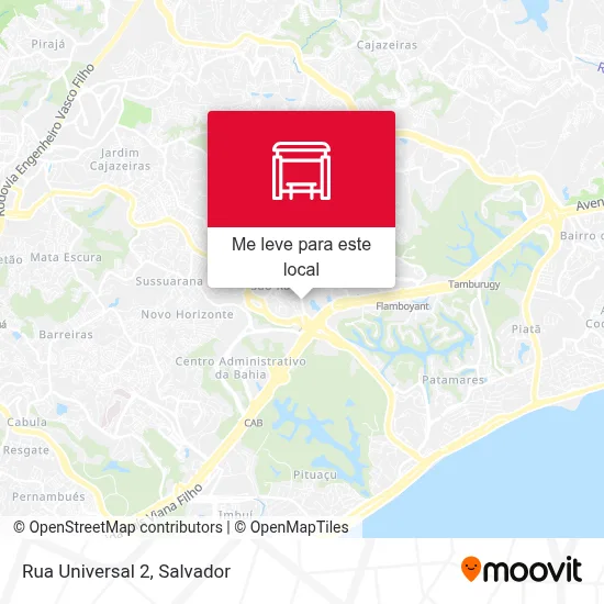 Rua Universal 2 mapa