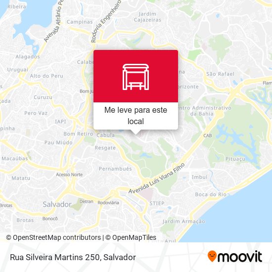 Rua Silveira Martins 250 mapa