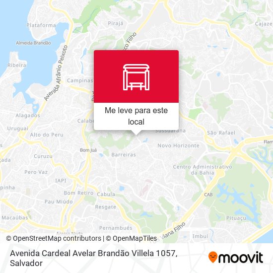 Avenida Cardeal Avelar Brandão Villela 1057 mapa