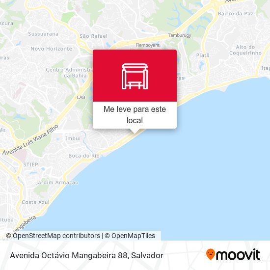 Avenida Octávio Mangabeira 88 mapa