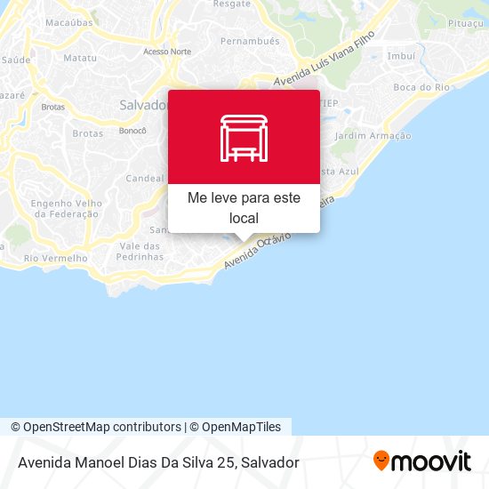Avenida Manoel Dias Da Silva 25 mapa