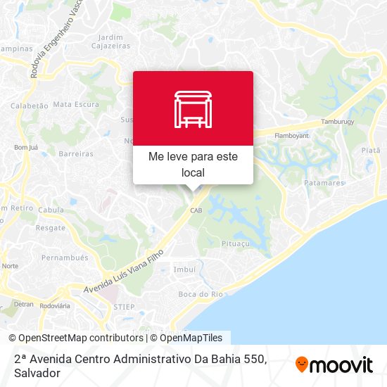 2ª Avenida Centro Administrativo Da Bahia 550 mapa
