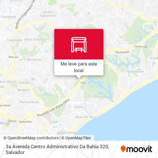 3a Avenida Centro Administrativo Da Bahia 320 mapa