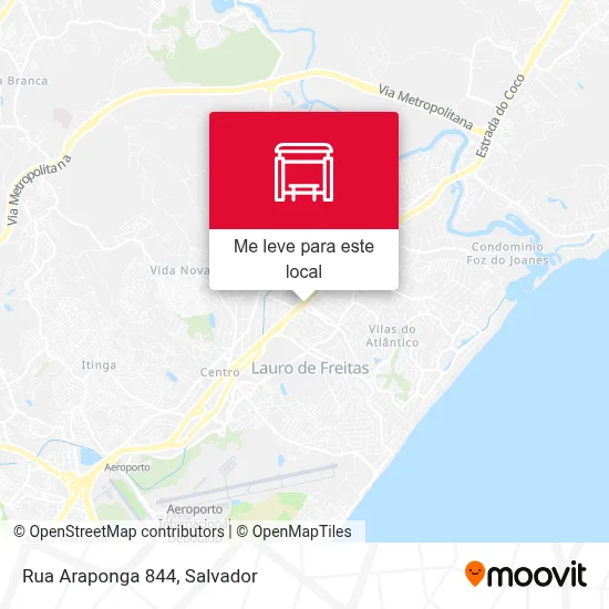 Rua Araponga 844 mapa