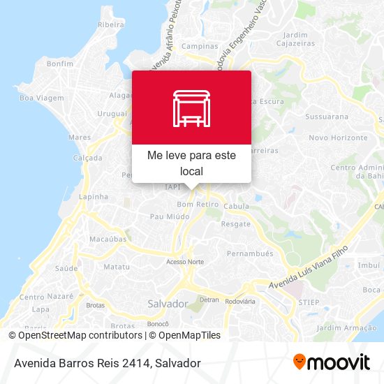 Avenida Barros Reis 2414 mapa