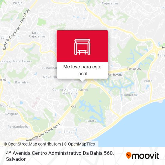 4ª Avenida Centro Administrativo Da Bahia 560 mapa