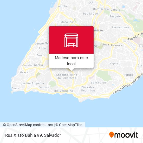 Rua Xisto Bahia 99 mapa