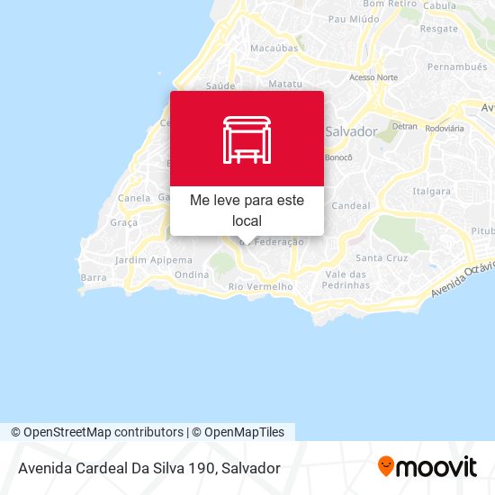 Avenida Cardeal Da Silva 190 mapa