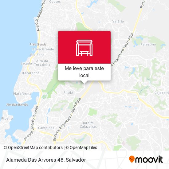 Alameda Das Árvores 48 mapa