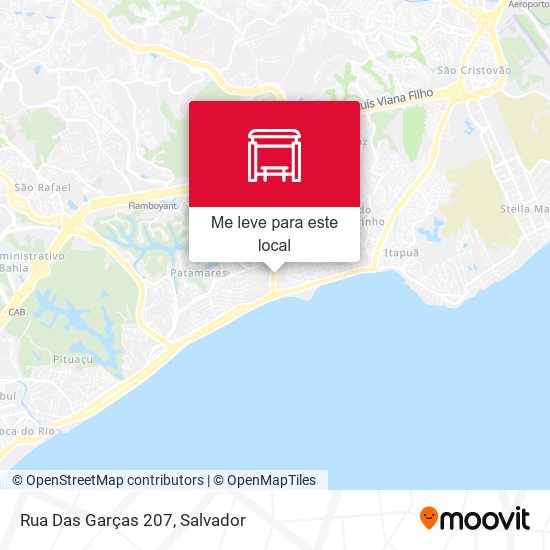 Rua Das Garças 207 mapa