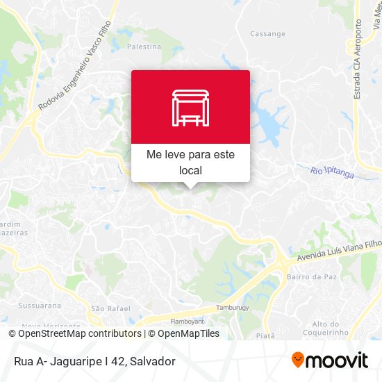 Rua A- Jaguaripe I 42 mapa