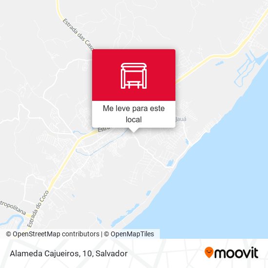 Alameda Cajueiros, 10 mapa