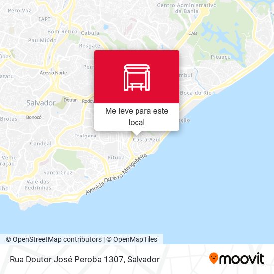 Rua Doutor José Peroba 1307 mapa