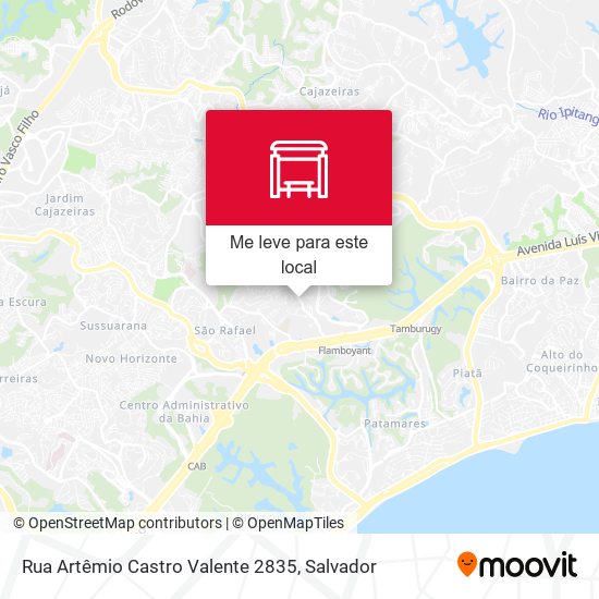 Rua Artêmio Castro Valente 2835 mapa