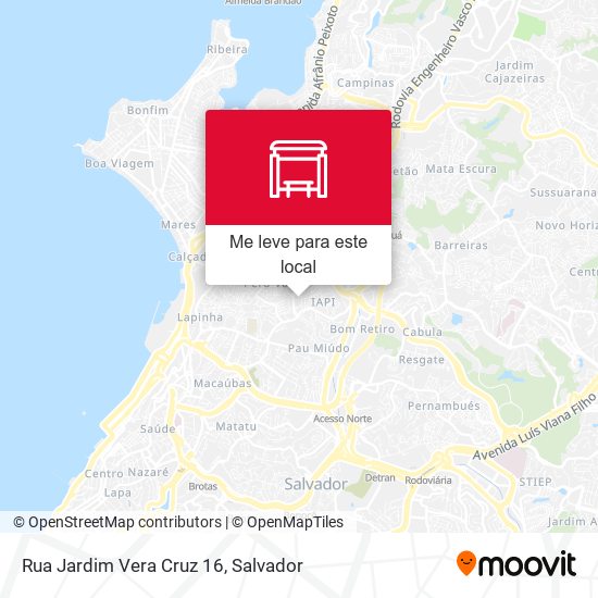 Rua Jardim Vera Cruz 16 mapa