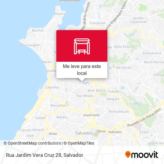 Rua Jardim Vera Cruz 28 mapa