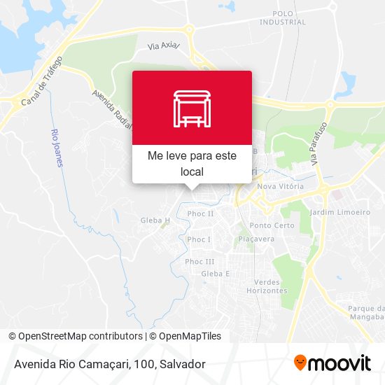 Avenida Rio Camaçari, 100 mapa