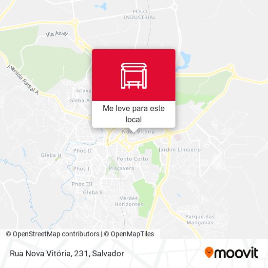Rua Nova Vitória, 231 mapa