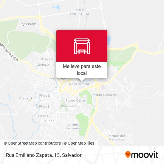 Rua Emiliano Zapata, 13 mapa