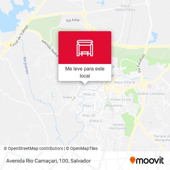 Avenida Rio Camaçari, 100 mapa