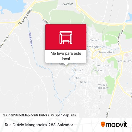 Rua Otávio Mangabeira, 288 mapa