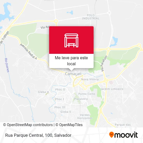 Rua Parque Central, 100 mapa