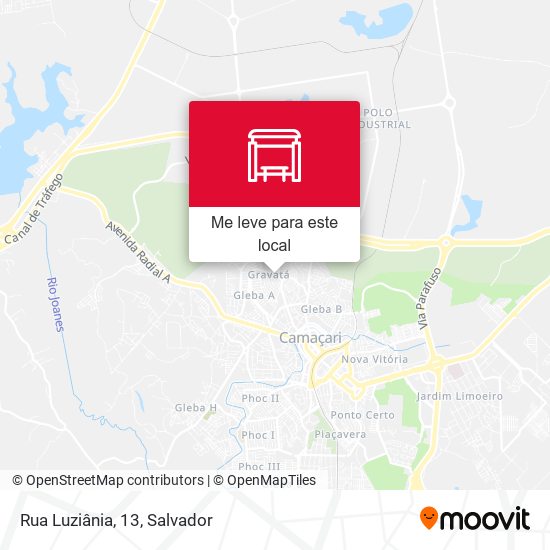 Rua Luziânia, 13 mapa