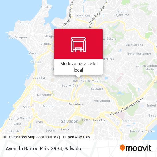Avenida Barros Reis, 2934 mapa