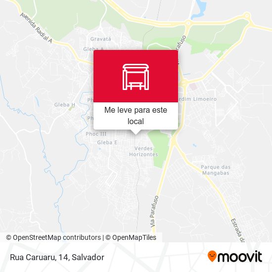 Rua Caruaru, 14 mapa