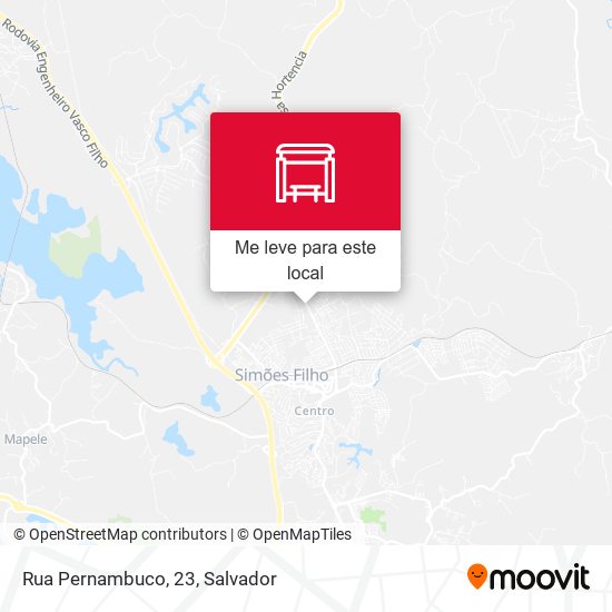 Rua Pernambuco, 23 mapa