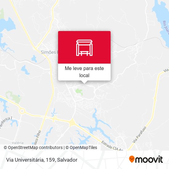 Via Universitária, 159 mapa