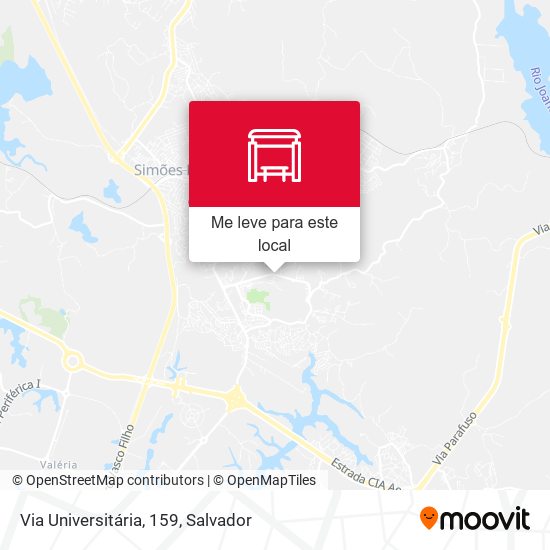 Via Universitária, 159 mapa