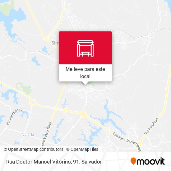 Rua Doutor Manoel Vitórino, 91 mapa