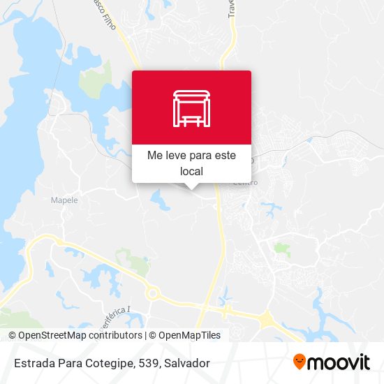 Estrada Para Cotegipe, 539 mapa