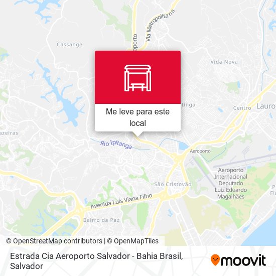 Estrada Cia Aeroporto Salvador - Bahia Brasil mapa