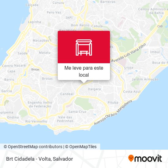 Brt Cidadela - Volta mapa