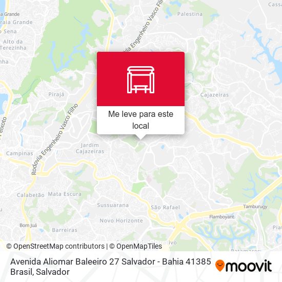 Avenida Aliomar Baleeiro 27 Salvador - Bahia 41385 Brasil mapa