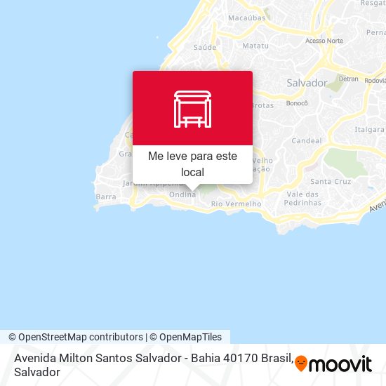 Avenida Milton Santos Salvador - Bahia 40170 Brasil mapa