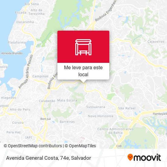 Avenida General Costa, 74e mapa