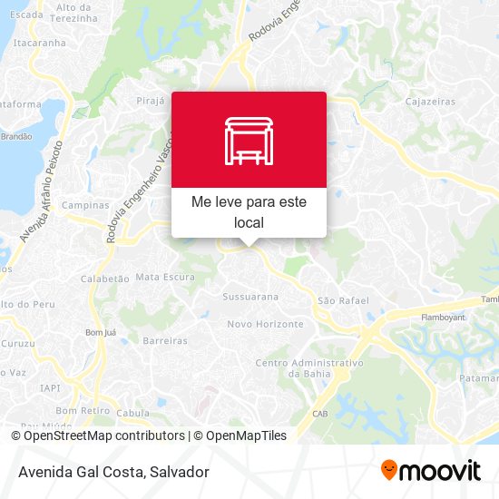 Avenida Gal Costa mapa