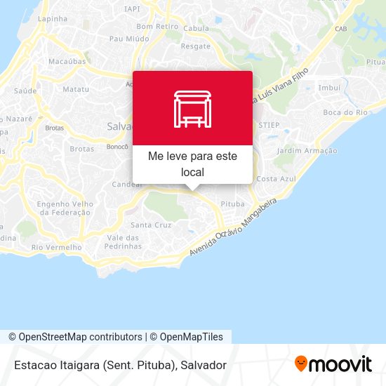 Estacao Itaigara (Sent. Pituba) mapa
