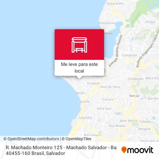 R. Machado Monteiro 125 - Machado Salvador - Ba 40455-160 Brasil mapa